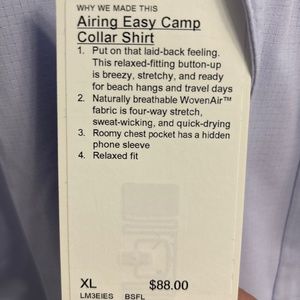 Men’s lululemon Shirt XL
